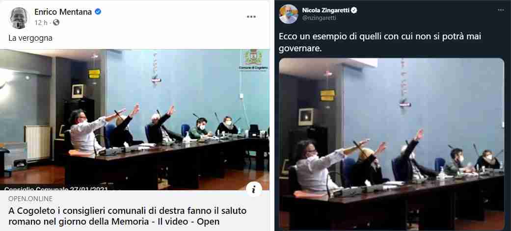 social mentana zingaretti