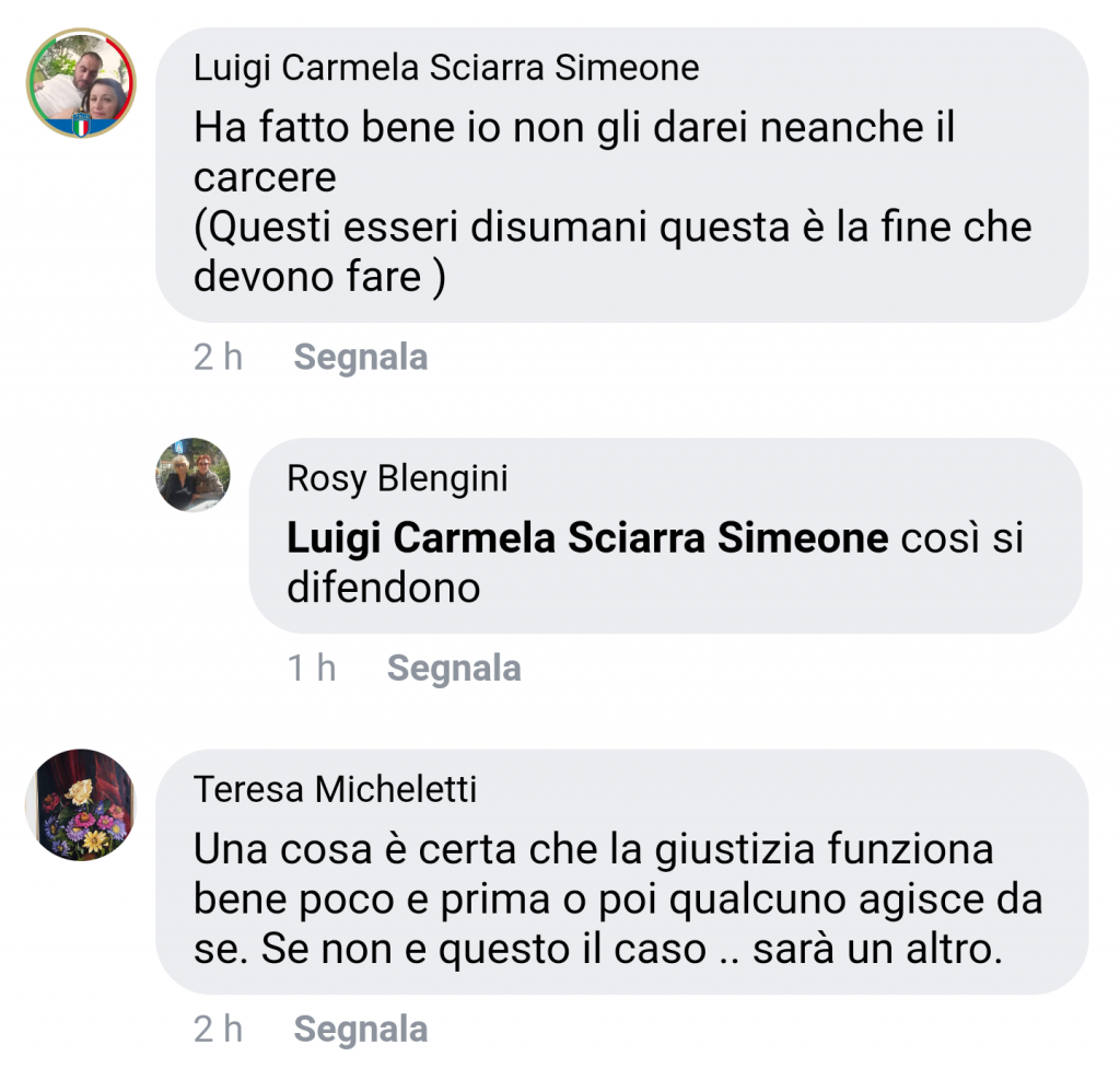 fanpage commenti