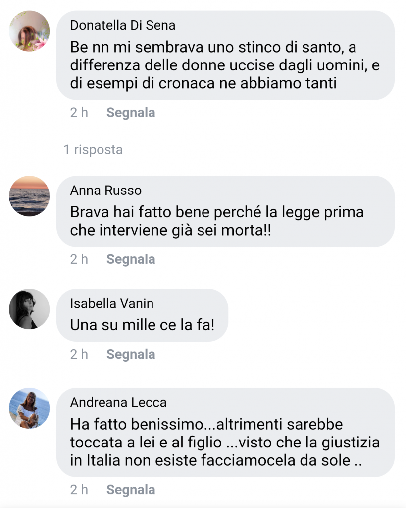 fanpage commenti