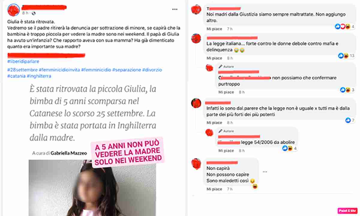 sottrazione minore giulia